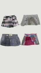 Y2k gothic mini skirt