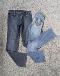 ***Y2K Floral Embroidered Flare Jeans