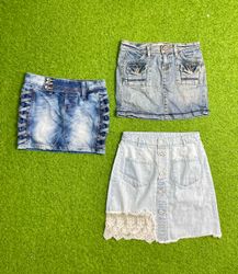 Denim mini skirt (brand) old navy, paesun, etc.id7..