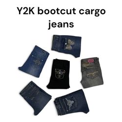 Jean cargo bootcut Y2K