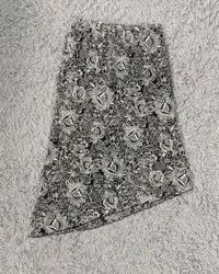 CN*1009**Y2K Floral Maxi Skirt Italian Print Bohem..