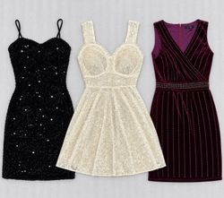 Robe courte de soirée en velours