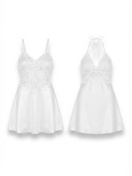 (FV-2155) Y2K White Lace Slip Dresses & Cami Bundl..