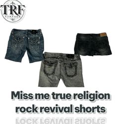 Y2k miss me true religion rock revival premium sho..