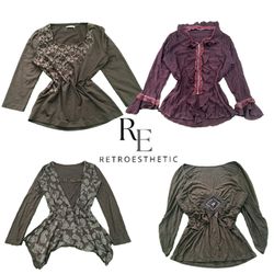 Y2K Nature Vibe Girl Full Sleeve Top RE-3595