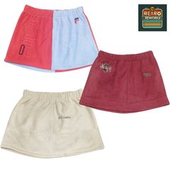 Upcycled Branded Fleece Mini Skirts