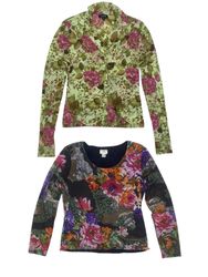 Y2K Floral Mesh & Printed Tops Mix | 12 PCS