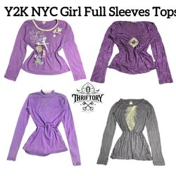 Y2K NYC IT GIRL FULL SLEEVES TOPS-097
