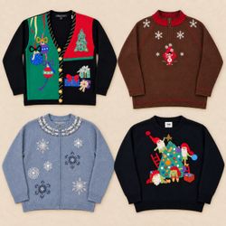 Y2k Christmas knitwear
