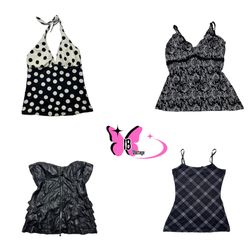 Black and White Patterned Camisoles (IB-037)