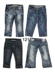 Jeans capri paint