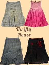 Y2K Gypsy Style Maxi Skirts(TH/584)
