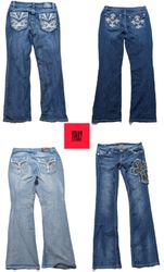DESIGNER WOMEN'S BOOTCUT JEANS BRAND'S INCLUDED EV..