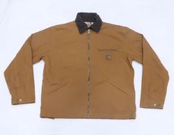 CR07190 Upcycled Carhartt Canvas Zip-Front Workwea..