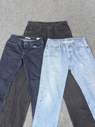 CR2136 VINTAGE LEE & WRANGLER DENIM JEANS