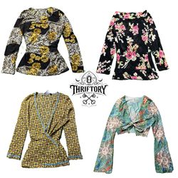 Y2K Floral Vibe Printed Long Sleeve Tops TY-187