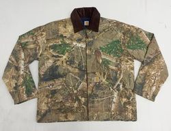 CR1224 Upcycled Camo Workwear Zip Jacket