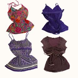 Y2K Fairy Purple Cami Tops - ST-106