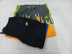CR11105 Upcycled Mix-Branded Flame Shorts