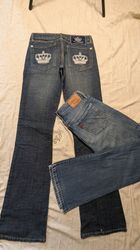 Most embellished Y2K bootcut jeans N108