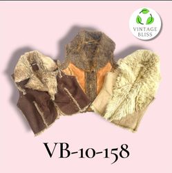 Buffalo Denim & Leather Mixed Vest Wholesale Bundl..