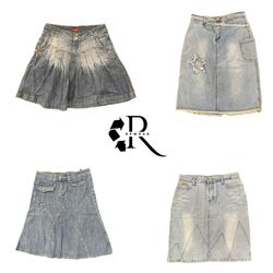 Y2K NYC IT Girl Denim Midi Skirts RW-2644
