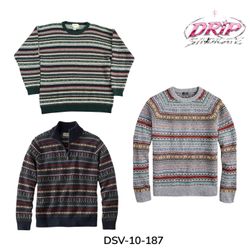 DSV-10-187 Gestrickte Pullover mit Muster - Posten