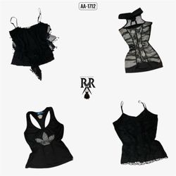 Y2k Dark Elegance Mix Tops (AA-1712)