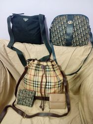 3 Designer Bags + 2 Mini Wallets