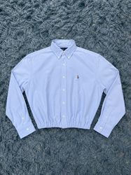 Upcycle Ralph Lauren Crop Top (DV -07)