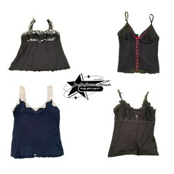 Y2k Gothic Vibe Girl Cami Top B2F-136