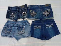 CR10639 Y2K Mini Denim Shorts