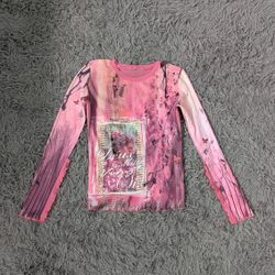 ***Y2K Lace Long Sleeve Blouses | Coquette & Fairy..