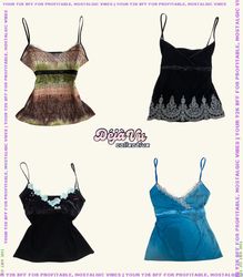 Upcycled Y2K Tops