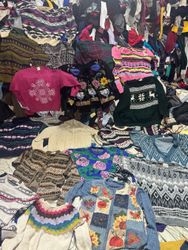 Vintage Patterned Knitwear Mixed Lot – 80s/90s Sty..