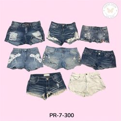 Women's Embroidered Denim Mini Shorts – Vintage Y2..