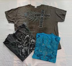 CR12309 Vintage Skull T-Shirts