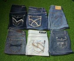 ARMANI AND OTHER BRAND MINI MICRO SKIRT ( C 367)