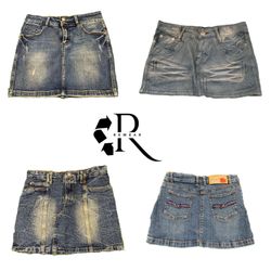 Y2K NYC IT Girl Denim Mini Skirt RW-2469