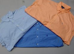 Ralph Lauren Button-Up Shirts – Grade A/B – 20 Pcs..