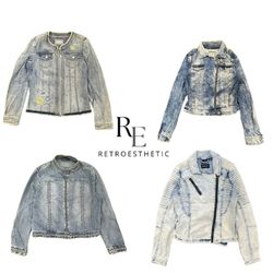 Y2K Unique Denim Jacket RE-3782