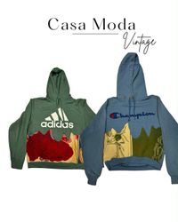 080826-9 Upcycle tapestry hoodies 10 pcs