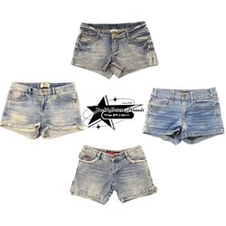 Y2k Paris Hilton Era Girl Denim Shorts B2F-121