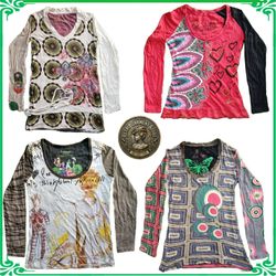 ✨ Women's Desigual Tops Bundle Lot A201 | Y2K Boho..
