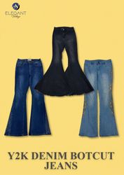 Y2K Denim Bootcut Jeans - EV0007