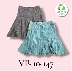 Y2K Denim Maxi Skirt Wholesale Bundle – Assorted S..