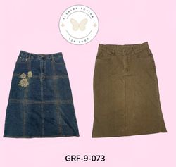 Saias Longas de Jeans Y2K | Coleção Vintage de Sai..