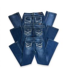 Vintage Y2K Women's Flap Pocket Denim Jeans - Thic..