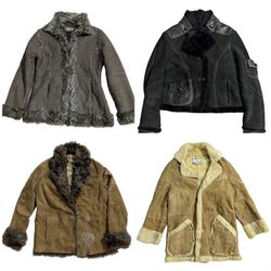 Faux Fur Trim Afghan Coats Selection