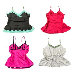 Y2K Lace Trim Camisole Tops RE-3899